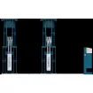 Cầu nâng cắt kéo nâng bụng 3.5 tấn, lắp chìm ( 3 pha, màu xanh)